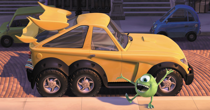 monsters inc new car